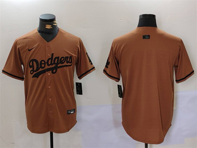 Los Angeles Dodgers Blank Brown Cool Base Stitched Jersey